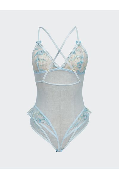 LC Waikiki Babydoll brodat cu decolteu în V