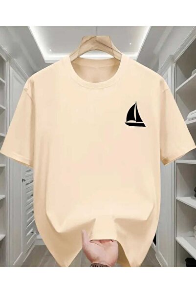 TekTarzz Μπλουζάκι Unisex Sailboat με εμπριμέ σχέδιο