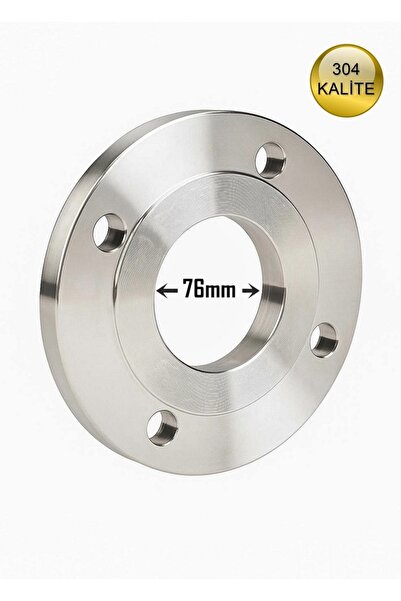 abcpaslanmaz Yuvarlak Flanş - Paslanmaz Flanş İç Çap: 76mm DN65 - 304 Kalite ...