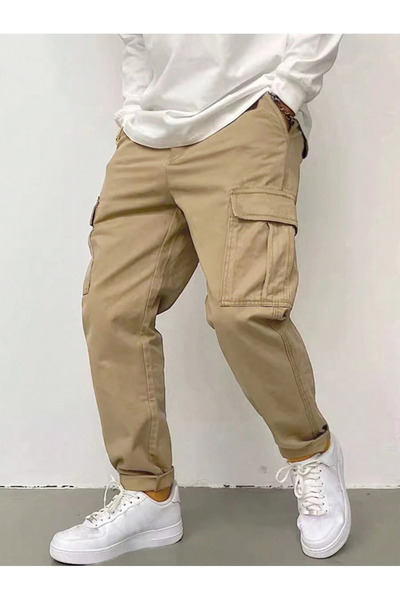 WKM Ανδρικό παντελόνι Cargo Pocket Gabardine Slim Fit