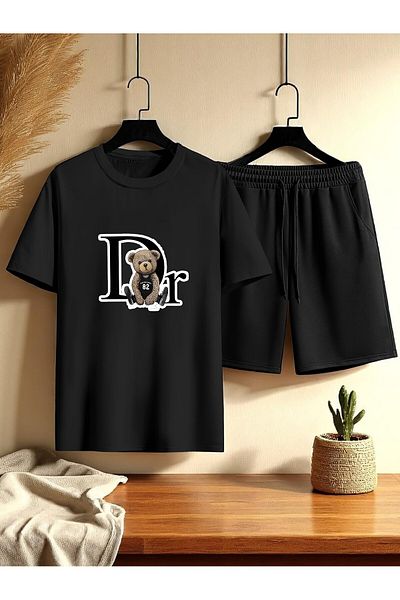 uyguntarz Unisex Σετ σορτς μπλουζάκι με στάμπα Dr. AYI Design
