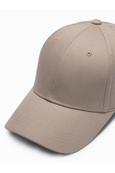 OMBRE Einfarbige Baseballkappe für Herren - Asche V7 OM-ACCS-0105