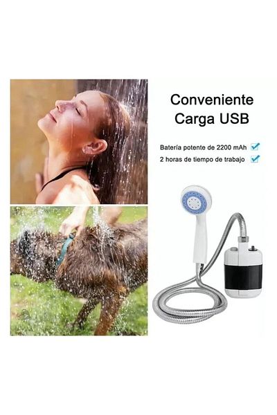 GENERAL Portable camping shower, suitable for indoor/outdoor shower, USB charging