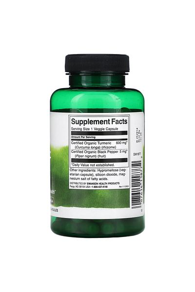 SWANSON , Turmeric & Black Pepper, 90 Veggie Capsule