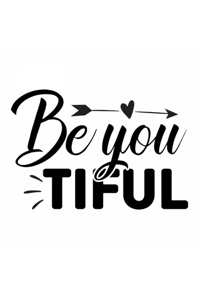 INOVATIX Σετ 8 τεμαχίων, Αυτοκόλλητο Be you-tiful, INOVATIX®. 6 εκ.