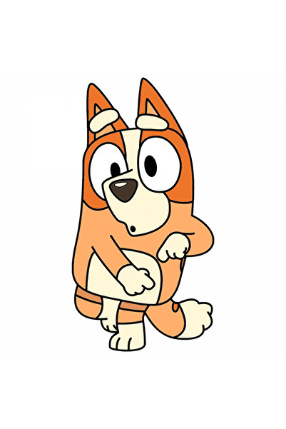 INOVATIX Set 8 piese, Sticker Bingo Heeler Bluey, INOVATIX®. 6 cm