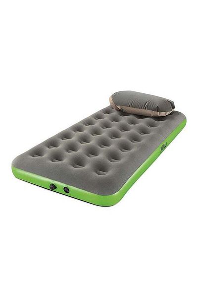 BESTWAY Inflatable Air Mattress - Velvet Surface Air Bed with Inflatable Pillow, Ideal for Camping and Home