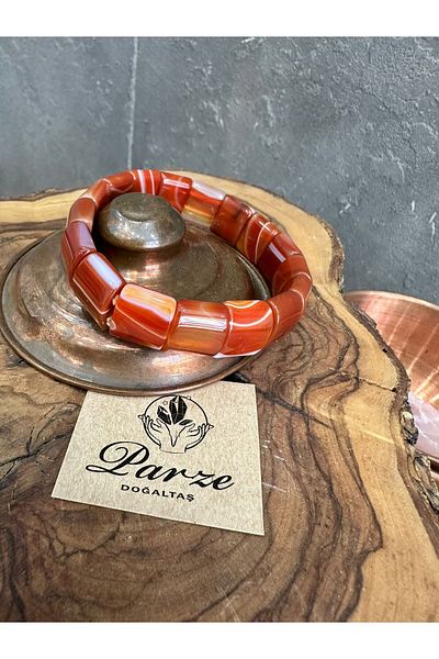 parze doğaltaş Special Cut Agate Bracelet