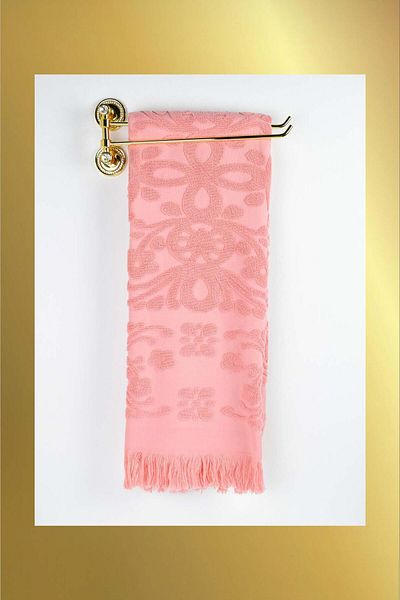 birizmoda Isabel Fringed Bath Towel - Mercan