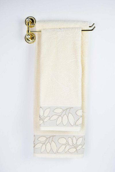 birizmoda Laurel Bath Towel-Light Beige
