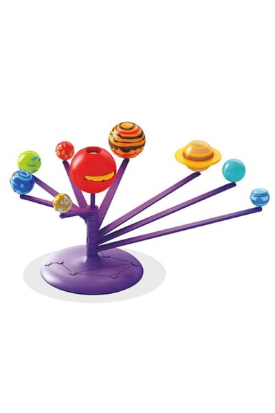LUDIRO Joc Educativ Sistemul Solar de Pictat, cu Functie Proiectie, 21 x 6 x 24.5 cm, + 8 Ani