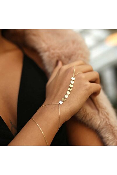 X-Lady Accessories Altın Renk Pullu Sf Ince Zincir Çelik Şahmeran - 3329