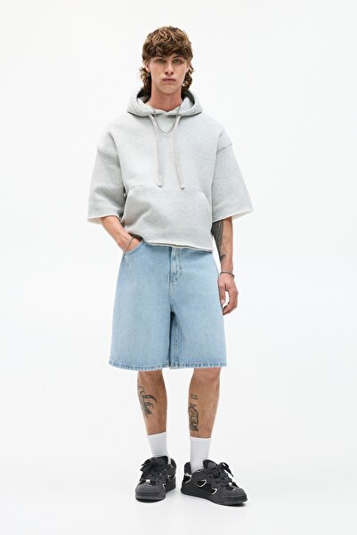Pull & Bear Bol paça denim bermuda