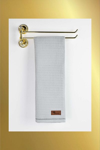 birizmoda Rob Hand and Face Towel-Light Gray