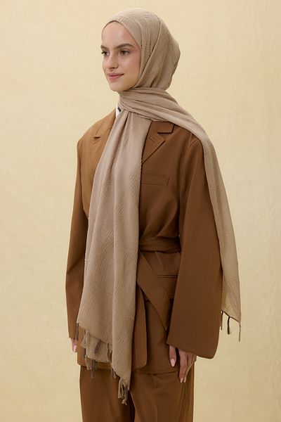 FENZA SCARF ΒΑΜΒΑΚΙ ΣΑΛΙΟ ΜΕ ΦΟΥΝΤΟΥΡΑ ΜΕ ΜΑΛΛΙΑ ΜΙΝΚ ΛΥΛΙΟΥ