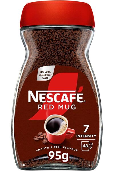 Nescafe Red Mug Instant Coffee, 95g, Brown, Granules, Jar