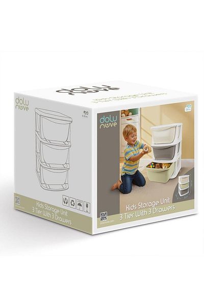 NEZADE STORE 7130 3-Tier 3-Drawer Storage Unit - Full Toy