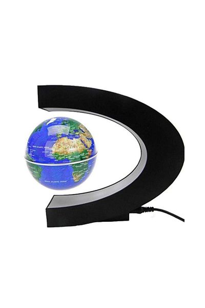 SIKS ® floating magnetic globe, levitating earth globe, LED lights