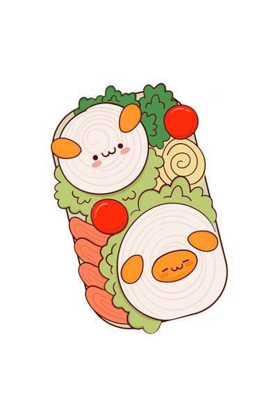 INOVATIX Set de 8 piese, autocolant Bento oita, INOVATIX®. 6 cm