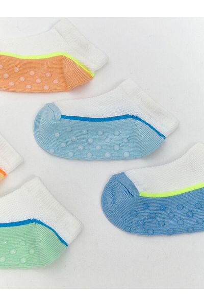 LC Waikiki Striped Baby Boy Booties Socks Pack of 5