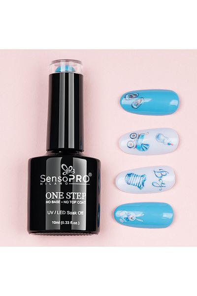 SensoPRO Milano Oja semipermanentă SensoPRO Milano One Step 10ml, Azure #061