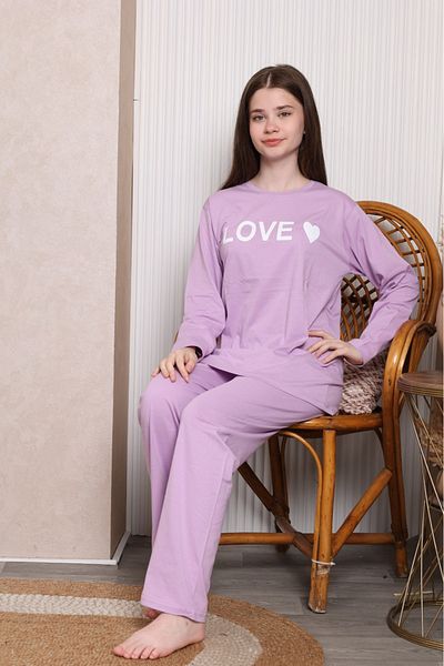 Pyjama Familya Young Girl Figure Slim Long Sleeve Pajamas Set