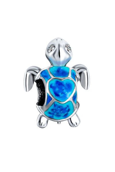 Fubena Blue Turtle Charm