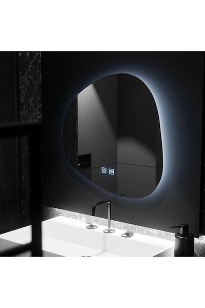 OPTIM DEKO Oglindă LED 60x60cm, Duna Touch, sistem anti-aburire, reglabilă intensitate