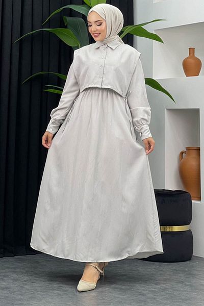 Tesettür Diyarı Women's Bolero Lizza Fabric Hijab Dress