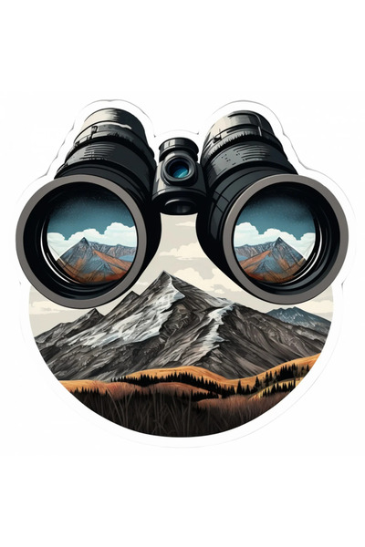 INOVATIX Set de 8 piese, autocolant binoclu montan, INOVATIX®. 6 cm