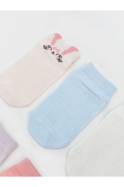 LC Waikiki Basic Baby Girl Booties Socks Pack of 5