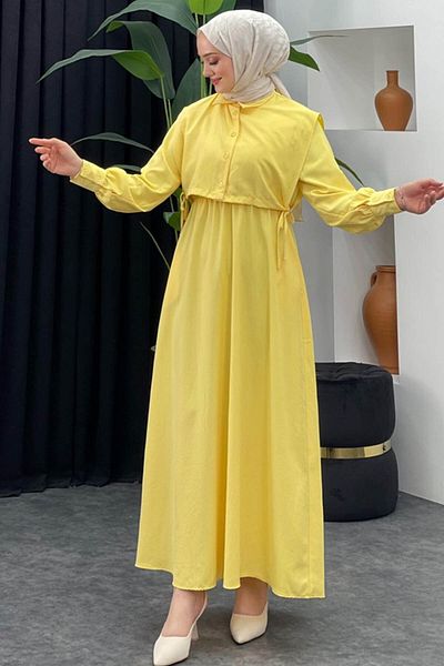 Tesettür Diyarı Women's Bolero Lizza Fabric Hijab Dress