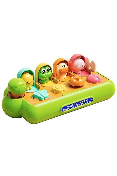 WePro Store Sensory baby toy Animal Farm, buttons, motor skills, curiosity, whistle, 18 months+