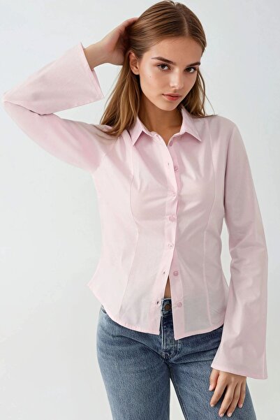 Hiccup Dar Kesim Uzun Kollu Gömlek