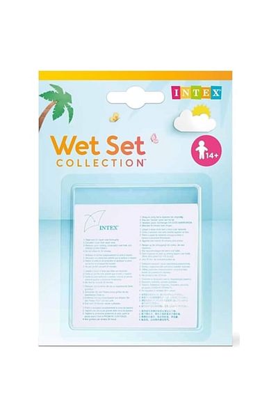 Intex Set 6 folii autoadezive pentru lipit piscine, colace gonflabile, dimensiune 7x7 cm