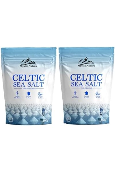 mystic nature ملح البحر السلتي المطحون الناعم - 500 غرام