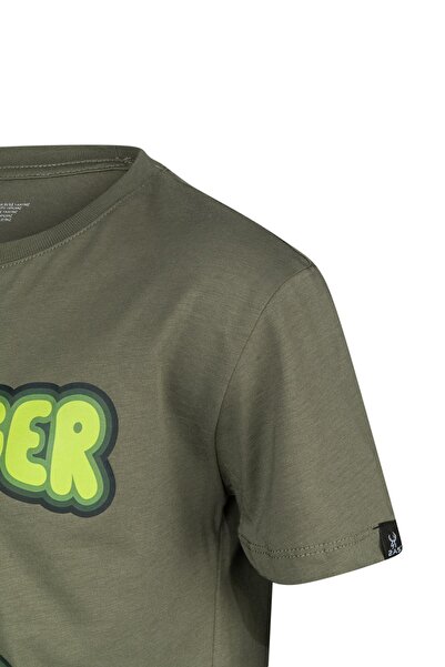 2AS Aja Παιδικό εμπριμέ μπλουζάκι Χακί 214