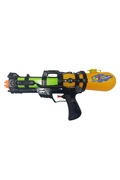 LUDIRO Pistol Jucarie cu Apa, cu Rezervor, Negru Galben, 35x6x17 cm