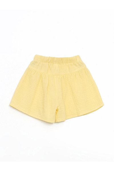 LC Waikiki Elastic Waist Basic Girl's Shorts