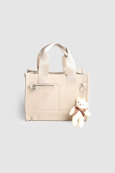 La La'Graccio Paris La'Graccio Paris Geantă de mână și crossbody pentru femei cu mai multe compartimente, cremă