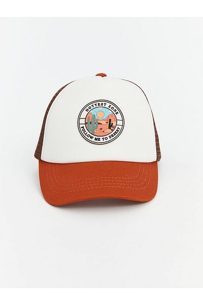 LC Waikiki Printed Mesh Detailed Boy's Cap Hat