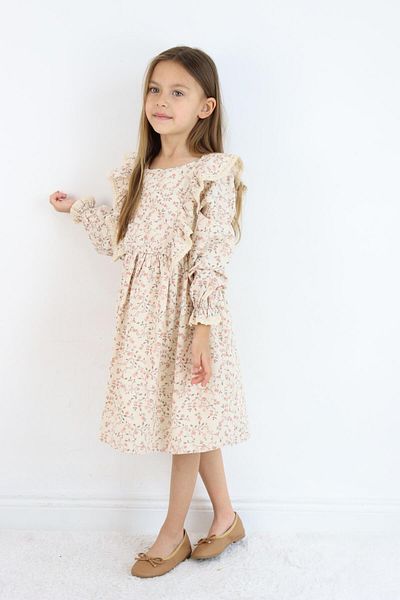 MiaBaby Ленена рокля Rosetan 1-8 години