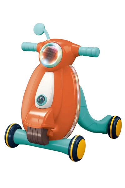 WePro Store Baby walker with lights, sounds, control panel, ball game, adjustable speed, orange, 12m+