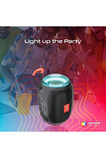 Promate 5W TWS HD Bluetooth Speaker with LED Light, 3.5mm AUX Input, USB Port and TF Card Slot