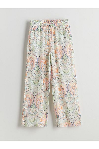 LC Waikiki Girls' Trousers with Elastic Waist