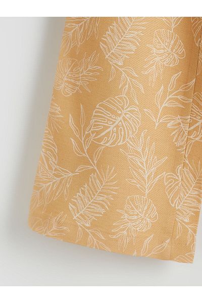 LC Waikiki Elastic Waist Linen Blended Girls' Trousers