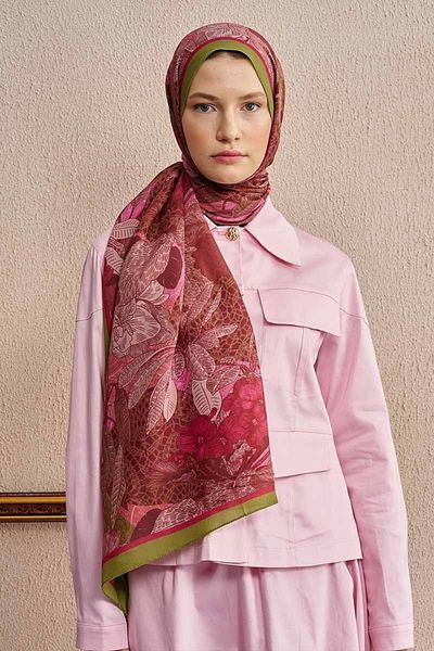 ED Scarf Oil Green Ed Scarf Celebrity Fiorenza Shawl