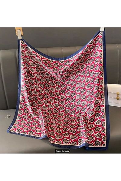 Dgt Luxury Cashew Patterned, Sun Protection, Windproof, Double Side Printed, Shawl, Scarf, Scarf 70X70