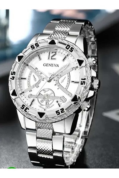 ÇEÇEN HOME Men's Business Watch Heavy Duty Round Quartz Watch