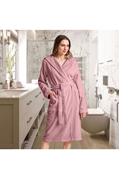 Generic Luxury Cotton Bathrobe Ultra Soft PINK